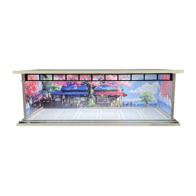 Xuanheng 1/64 Model Car Display Case DIY Assembly Dustproof Ornament Collectible Gift Style D