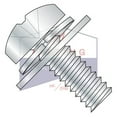 thumbnail image 3 of 4-40 x 1/4" Double SEMS Screws | Flat & Split Washers | Phillips | Pan Head | Steel | Zinc (Quantity: 10000), 3 of 4