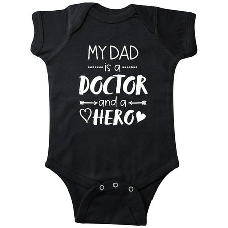 

Inktastic My Dad is a Doctor and a Hero Gift Baby Boy or Baby Girl Bodysuit