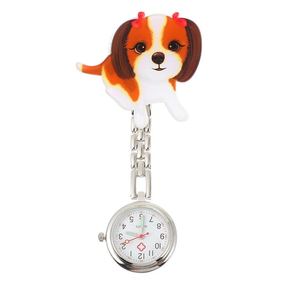 AURARMLET Little Dog Watch with Stainless Steel Alloy Case and Glass, Decorative Timepiece 1 Set