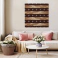thumbnail image 5 of Star Vintage Wall Art Painting on Canvas, Western Country Stars Brown Wooden Canvas Art Home Prints Wall Art Framed Modern Artwork for Living Room Bedroom Wall Decor 20x20in, 5 of 9