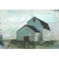 thumbnail image 2 of Harper, Ethan 14x11 White Modern Wood Framed Museum Art Print Titled - Barn at Sunset I, 2 of 4