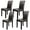 4, variant on SONGMY 2 Dining Parson Chairs, High Brown PU Leather Elegant Design, Home Kitchen Dining Chairs Set