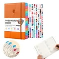 thumbnail image 2 of BinKFF Password Book with Colorful Alphabetical Tabs, Password Books for Seniors, Password Keeper Book for Computer and Internet Address Website Login, 5.9''x 8.4'', 2 of 9