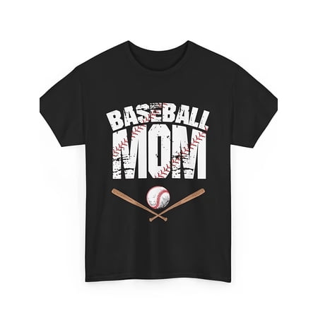 Women's Vintage Distressed Baseball Mom Graphic T-Shirt