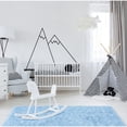 thumbnail image 5 of Homore Super Soft Area Rugs Fluffy Carpets for Bedroom Kids Girls Boys Living Room 4' x 5.3' , Sky Blue, 5 of 7