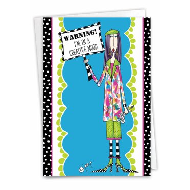 Nobleworks Funny Birthday Card With Envelope – Chlamydia 4437 (Multicolor)