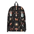 thumbnail image 3 of Mushroom and Sun Gothic Pattern Backpack for School, Cute School Bag with Adjustable Shoulder Straps and Padded Back, 15.7"x11.8"x5.5", 3 of 5