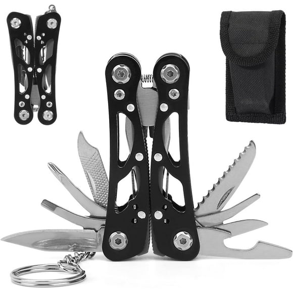 GFDYREE Mini Multitool Plier, Practical Pocket Multi Tool Small Portable Multi-Tool Best Gift and Gear Accessory for Men Women Working Camping Hiking