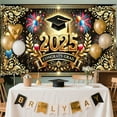 thumbnail image 1 of Danhjin Polyester Background Congrats Grad Backd Grad Backd Graduation Decorations Backd Backdrop, 1 of 6