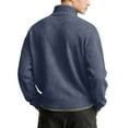 thumbnail image 3 of Hearthz S-3XL Mens 1/4 Zip Sweatshirt Waffle Knit Men Long Sleeve Shirt Casual Loose Athletic Mock Neck Knitted Sweaters Pullover with Pocket, 3 of 3