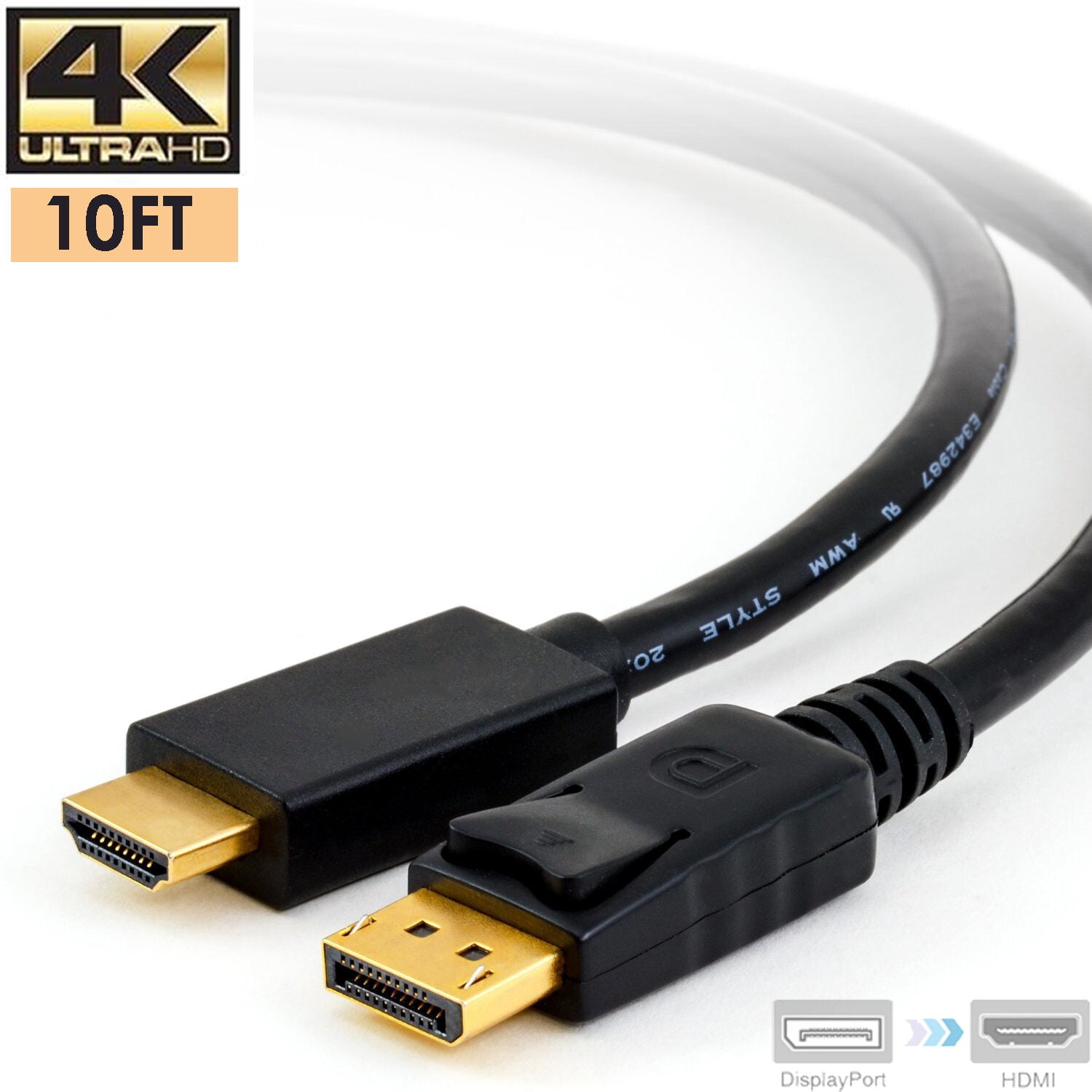 Super High Speed 4k Displayport DP to HDMI Adapter Converter Full UHD 2160P 4K