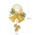 thumbnail image 3 of HongHeng 1Pc Jingle Bell Door Hanger with Bow Christmas Decorations, 3 of 6