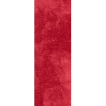 Blender Fleece Fabric, Red, 31" x 11"