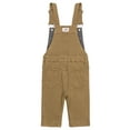 thumbnail image 2 of KIDSCOOL SPACE Baby Little Girls Canvas Overalls,Toddler Boys Ripped Holes Casual Workwear,Deep Khaki,2-3 Years, 2 of 6