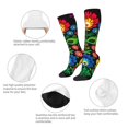 thumbnail image 3 of Naloa Traditional Floral Polish Thigh High Socks Extra Long Stretchy Sock Women Over Knee High Opaque Stocking Daily Wear, 3 of 6