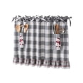 thumbnail image 2 of Oven Skirt Curtain with Tie Top, Farmhouse Decorative Stove Door Panel Curtain, Rustic Kitchen Decor for Country Home Kitchen Decoration, 2 of 6