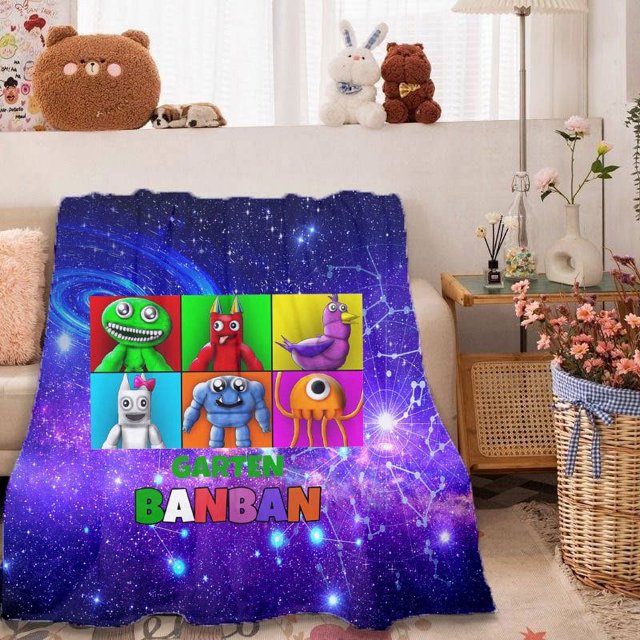 Flannel Blanket, Cartoon Blanket, Super Soft Blanket, 3D Printing, Suitable For Sofa, Living Room