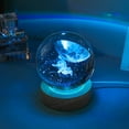 thumbnail image 3 of EIMELI 3d Glowing Crystal Ball Night Light Ornament Creative Coloful Night Scene Lamp With Base For Home Decor Gift, 3 of 9