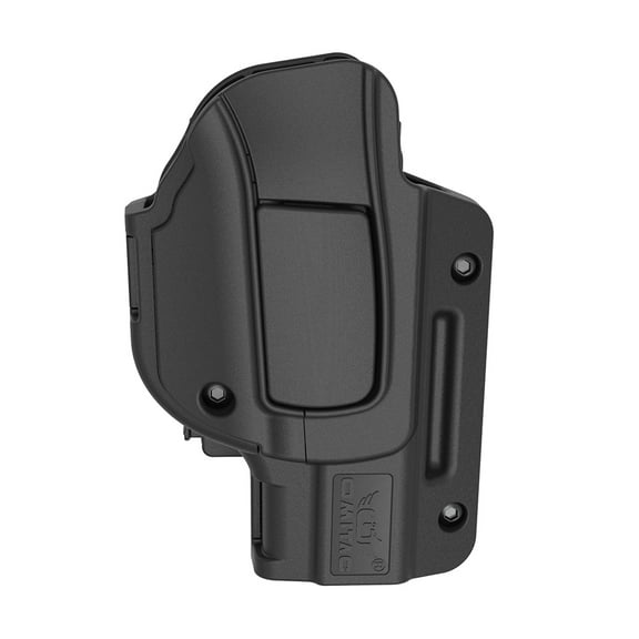 OMITAC Belt Clip Holster G19 Level 2 Retention Holster Black Polymer Outside Waistband