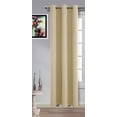 thumbnail image 4 of MDS Blackout Curtains for Living Room and Bedroom Thermal Insulated Grommet Room Darkening Draperies 1 Panel (Beige 51x45), 4 of 7