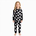 thumbnail image 2 of TOWED22 Toddler Halloween Pajamas Boys Girls Baby Pumpkin Ghost Graphic Pjs Sets Kids Snug fit 2pcs Long-Sleeve Sleepwear, 2 of 9