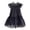 D-Dark Blue, variant on Flower Girl Dresses Round Neck Toddler Fly Sleeve Star Moon Sequin Dress Dance Party Ruffles Sundress Trend Wear White 12-18 Months