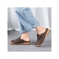 thumbnail image 6 of Beiwei Womens Clogs Shoes Slip on Mules Casual Closed Toe Flats Non-Slip Slippers Brown US 5, 6 of 9