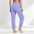 thumbnail image 6 of Sweatpants for Women 2026 Trendy High Waisted Baggy Sweat Pant with Pockets Casual Fleece Joggers Lounge Trousers Trendy,Purple S, 6 of 8