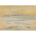 thumbnail image 3 of James Abbott McNeill Whistler 24x18 Black Modern Framed Museum Art Print Titled - St. Ives; Sunset (1883-1884), 3 of 5