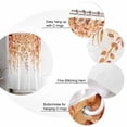 thumbnail image 6 of Orange Eucalyptus Leaves Waterproof Fabric Shower Curtain, Spring Floral Summer Botanical Shower Curtain for Bathroom Curtains Bathtubs Hotel Washable Shower Curtains with 12 Hooks Extra Long 72x96, 6 of 6