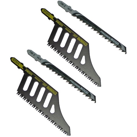 DeWalt 2 Pack DW3311 Flush Cut Jig Saw Blade & Wood Blade # (Best Jigsaw Blade For Laminate Flooring)