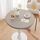 thumbnail image 1 of Mantel redondo ajustable Huierxun de poliuretano, 120 cm, impermeable, gris, 1 of 8