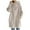 Khaki, variant on jsaierl Womens Long Hoodies Solid Zip Up Plus Size Sweatshirt Jacket Long Sleeve Oversized Casual Hooded Outwear Coat