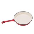thumbnail image 1 of Enameled Cast Iron Skillet One Piece Long Handle Red 25cm Diameter Ergonomic Design Kitchen Frying Skillet For Cooking, 1 of 5