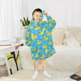 thumbnail image 6 of joogoo Wearable Blanket Hoodie for Cute Ducks Bubbles Flannel Sherpa Pocket 3-14 YR S, 6 of 7