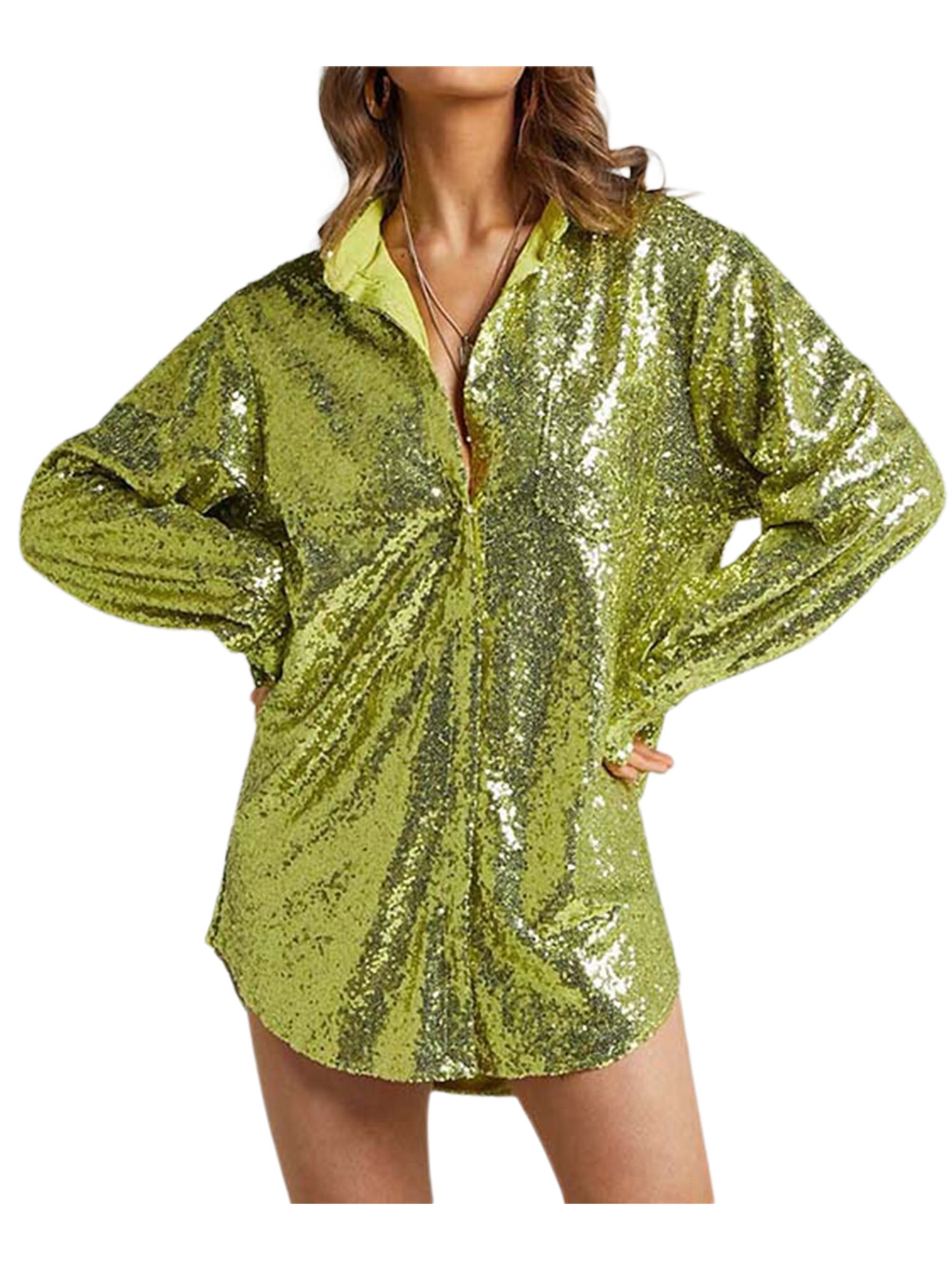 GIRLS MILK COLOR GAP SPARKLE SEQUINS LONG SLEEVE SHIRT GREEN ACCENT COLOR NWT 