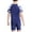 Camouflage Blue, variant on CHICTRY Kids Boys 3Pcs Swimsuit Short Sleeve Swim Tops with Trunks and Hat Rash Guard Set
