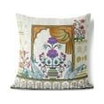 thumbnail image 4 of Mughal Paradise Indoor/Outdoor Pillow with Removable Cover in White 18x18, 4 of 6