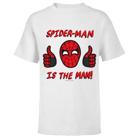 Marvel Spider-Man: No Way Home Spider-Man is The Man! - Short Sleeve T-Shirt for Kids – Customized-White