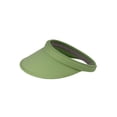 thumbnail image 3 of Top Headwear Sports Cotton Twill Clip-On Tennis Golf Sun Visor 3.5 Inch Wide Brim, 2 Pack Lime, 3 of 4