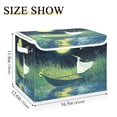 thumbnail image 3 of Storage Box With Lid 16.5x12.6x11.8In Foldable Stacked Household Storage Box Moon Boat, 3 of 7
