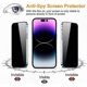 thumbnail image 5 of 2-Pack Full Coverage Privacy Screen Protector for 15 Pro Max, Anti-Spy Tempered Glass Film, 5 of 5