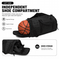 thumbnail image 3 of ZAVTYN 40L Gym Duffle Bag, Sports Workout Holdall and Weekender Tote for men with Shoe Compartment, Detachable Shoulder Strap and MOLLE Webbing, 3 of 8