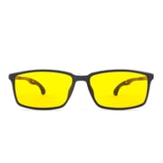 Gaming Eyewear Unisex Blue Light Blocking Glasses Clear Lens TR90 Frame (Black)