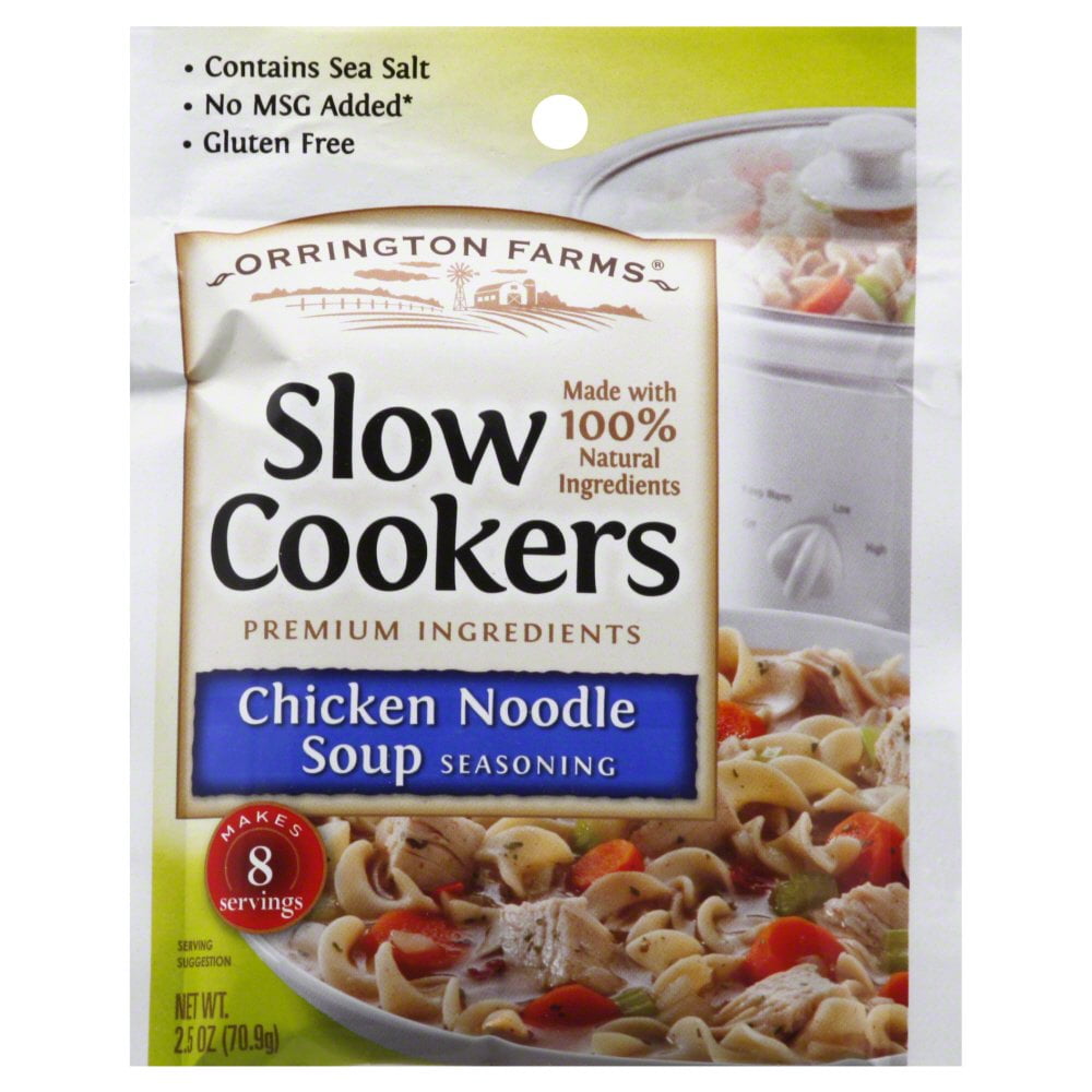 Orrington Farms Slow Cookers Chicken Noodle Soup Seasoning, 2.5 oz