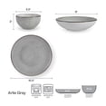 thumbnail image 3 of Pfaltzgraff Arlie 12 Piece Stoneware Dinnnerware Set Gray, 3 of 5