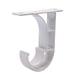 thumbnail image 1 of Naiovety 10 Uds. Soporte suspendido de techo montado en la parte varilla romana soporte único Base soporte accesorios de cortina Tratamientos de ventanas Blanco, 1 of 5