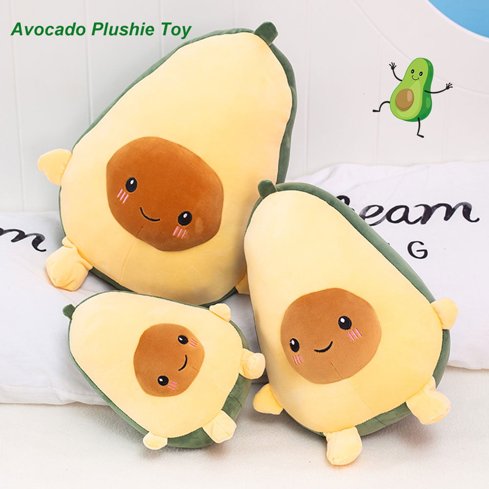 Plush Boys Girls Toys Avocado Stuffed Comfort Pillow Super Soft 12" tall New. 