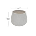 thumbnail image 5 of Olurrisa 11" x 9.06" H Large Round Planters for Indoor Plants, Outdoor Planters with Drainage Holes, Magnesium Oxide Plant Pot with Cement Texture Plant Pots Indoor & Outdoor for Home Garden Patio, 5 of 6